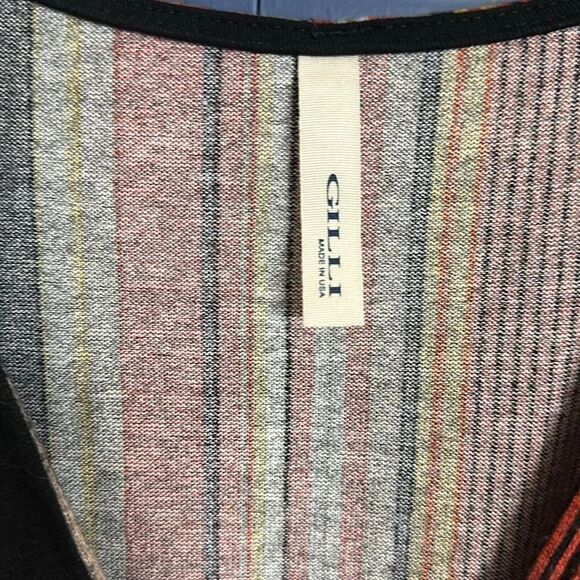 Gilli‎ Striped Faux Wrap Dress Size S - Picture 2 of 6